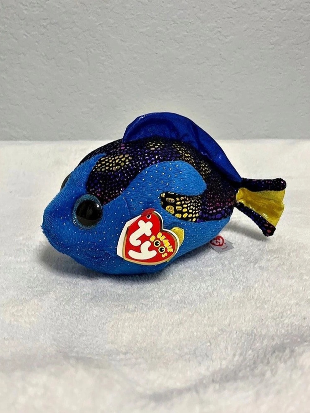 Ty Aqua the Blue Fish Plush